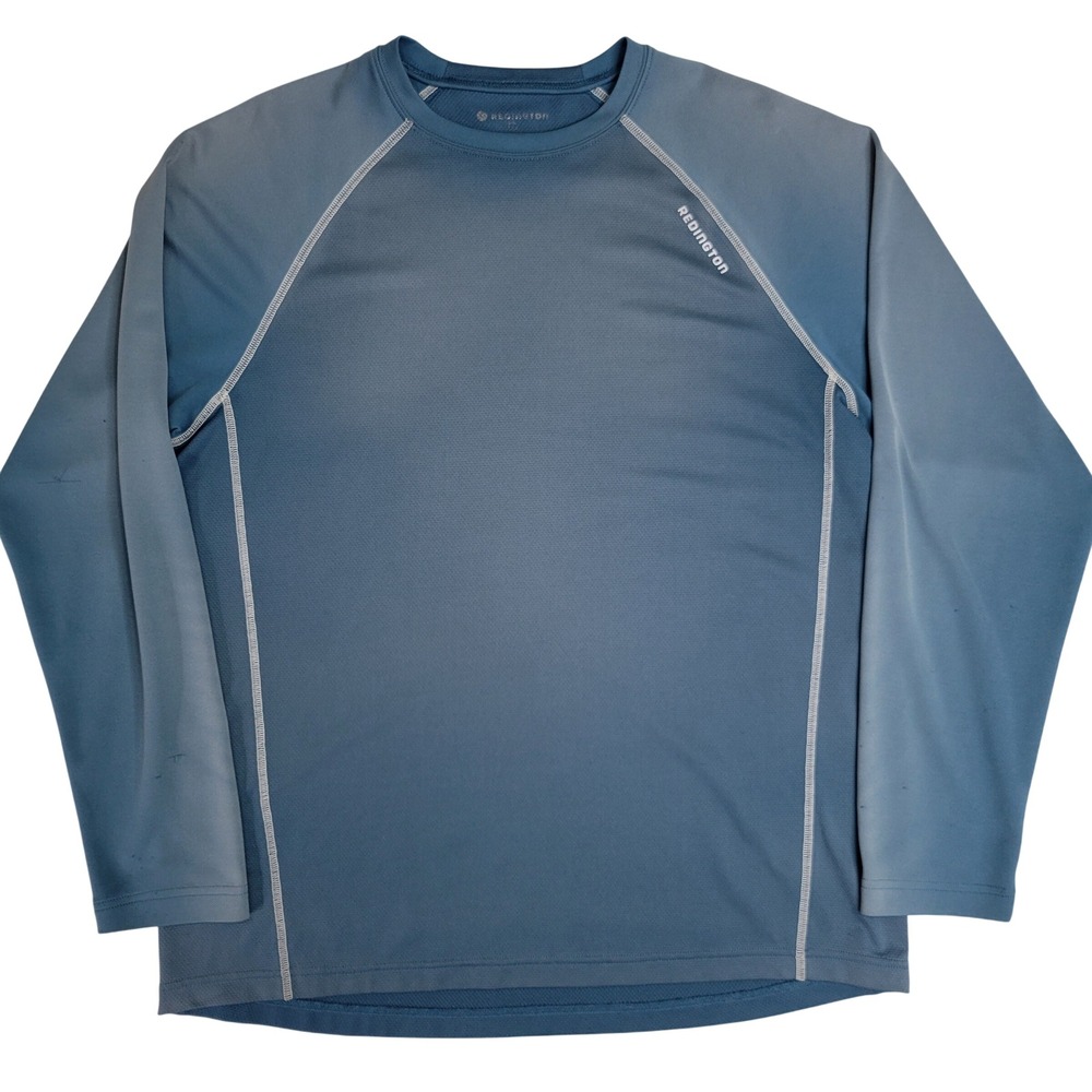 Redington Mens Blue Long Sleeve‎ Fishing Performance Shirt Size Large